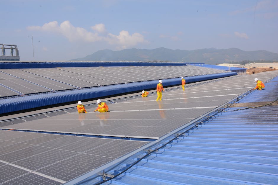 Large scale solar farm installation